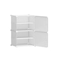 Artiss Shoe Rack Set 2 Storage Cube Stackable White DIY