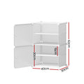 Artiss Shoe Rack Set 2 Storage Cube Stackable White DIY