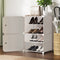 Artiss Shoe Rack Set 2 Storage Cube Stackable White DIY