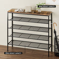 Artiss Shoe Rack 5-Tier 25 Pairs Walnut