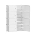 Artiss Shoe Box Storage Cube Set 8 Stackable White DIY