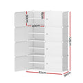 Artiss Shoe Box Storage Cube Set 8 Stackable White DIY