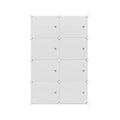 Artiss Shoe Box Storage Cube Set 8 Stackable White DIY