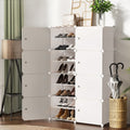 Artiss Shoe Box Storage Cube Set 8 Stackable White DIY