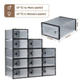 Artiss Shoe Storage Box 12 Pack Stackable Black DIY