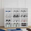 Artiss Shoe Box Rack 12 Stackable Organiser White