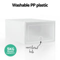 Artiss Shoe Box Rack 12 Stackable Organiser White