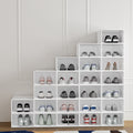 Artiss Shoe Box Rack 24 Stackable White Storage Organiser