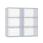 Artiss Shoe Box DIY Set of 6 Stackable Magnetic Door