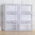 Artiss Shoe Box Set 6 Stackable Magnetic Door Organiser