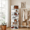 Artiss 7 Tier Rotating Shoe Rack 360 White Storage Display