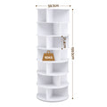 Artiss 7 Tier Rotating Shoe Rack 360 White Storage Display