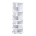 Artiss 7 Tier Rotating Shoe Rack 360 White Storage Display