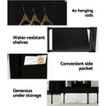 Artiss Portable Clothes Closet Wardrobe Large Black Shelf