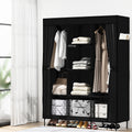 Artiss Portable Clothes Closet Wardrobe Large Black Shelf