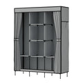 Artiss Portable Clothes Closet Wardrobe Large Grey with Shelf
