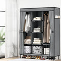 Artiss Portable Clothes Closet Wardrobe Large Grey with Shelf