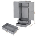Artiss Portable Clothes Closet Wardrobe Magnetic Door Grey