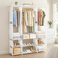 Artiss Portable Clothes Closet Wardrobe Open Shelf White Large
