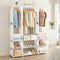 Artiss Portable Clothes Closet Wardrobe Open Shelf White Large