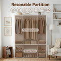 Artiss Portable Clothes Closet Wardrobe Open Shelf White Large
