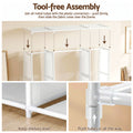 Artiss Portable Clothes Closet Wardrobe Open Shelf White Large