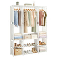 Artiss Portable Clothes Closet Wardrobe Open Shelf White Large