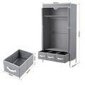 Artiss Large Portable Clothes Closet Wardrobe Grey