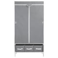 Artiss Large Portable Clothes Closet Wardrobe Grey