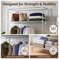 Artiss Large Portable Clothes Closet Wardrobe Grey