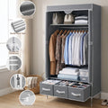Artiss Large Portable Clothes Closet Wardrobe Grey