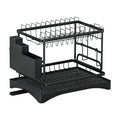 Cefito Dish Rack 2 Tier Expandable Drying Drainer Cutlery Holder