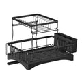 Cefito Dish Rack 2 Tier Expandable Drying Drainer Cutlery Holder