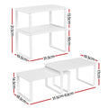 Cefito Kitchen Storage Shelves Organiser Set of 2