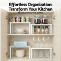 Cefito Kitchen Storage Shelves Organiser Set of 2