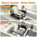 Cefito Dish Drying Rack Kitchen Sink Organiser Storage Drainer
