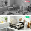 Cefito Dish Drying Rack Kitchen Sink Organiser Storage Drainer