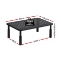 Artiss Monitor Stand Adjustable 3 Height Desk Organiser Black