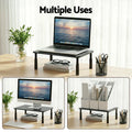 Artiss Monitor Stand Adjustable 3 Height Desk Organiser Black