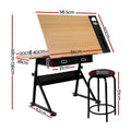 Artiss Drawing Desk Drafting Table w/ Adjustable Height