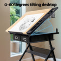 Artiss Drawing Desk Drafting Table w/ Adjustable Height