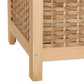 Artiss Laundry Hamper Wooden Storage Cabinet Organiser Bag