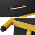 Artiss Bedside Table 2 Drawers Nightstand Black MASON