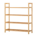 Artiss 4-Tier Shoe Rack 12 Pairs Woven Shelves Storage