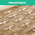 Artiss 4-Tier Shoe Rack 12 Pairs Woven Shelves Storage