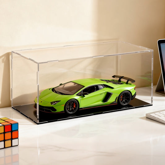 Artiss Clear Acrylic Display Case 15cm Dustproof Box Car Toys
