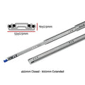 Giantz 2x Drawer Slides Heavy Duty Full Extension 450-900mm