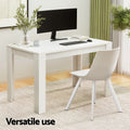 Artiss Rectangle Dining Table 4 Chairs Set White