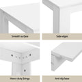 Artiss Dining Table 4 Chairs Set White Sherpa
