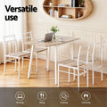 Artiss Dining Table Chairs Set 5pcs Foldable Kitchen Natural White